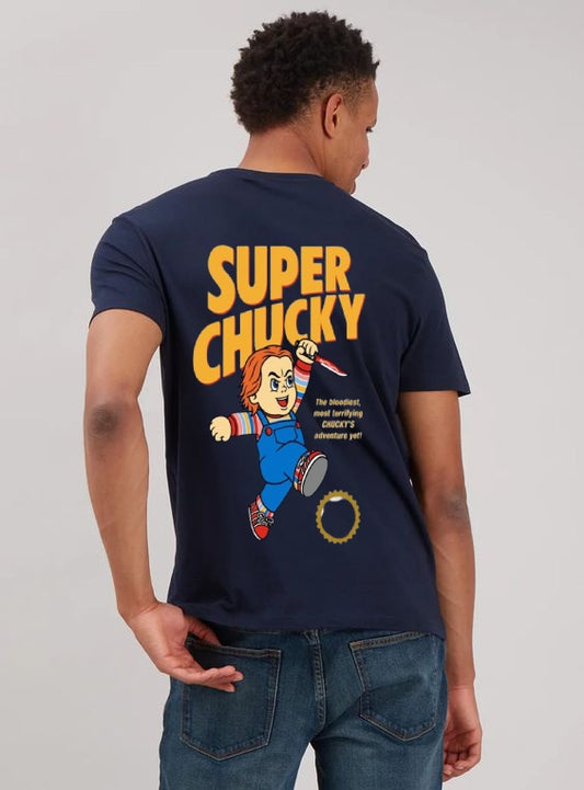 SUPER CHUCKY RETRO FRONT AND BACK T-SHIRT
